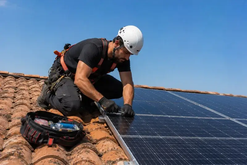 Maintenance et monitoring de panneaux solaires à la Taillée